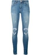 Zoe Karssen - Vampire Detail Jeans - Women - Cotton/polyester/spandex/elastane - 24, Blue, Cotton/polyester/spandex/elastane