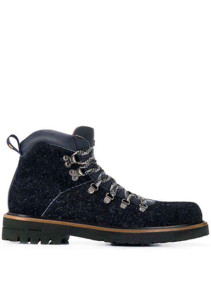 Brimarts Lace-up Boots - Blue