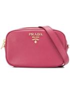 Prada Saffiano Leather Belt Bag - Pink & Purple