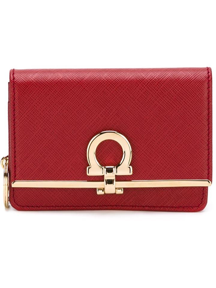Salvatore Ferragamo Short Gancio Coin Purse