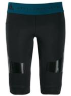 Adidas By Stella Mccartney Hybrid Slim-fit Shorts - Black