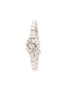 Longines Pre-owned Pre-owned Flower Motif Watch - Silver