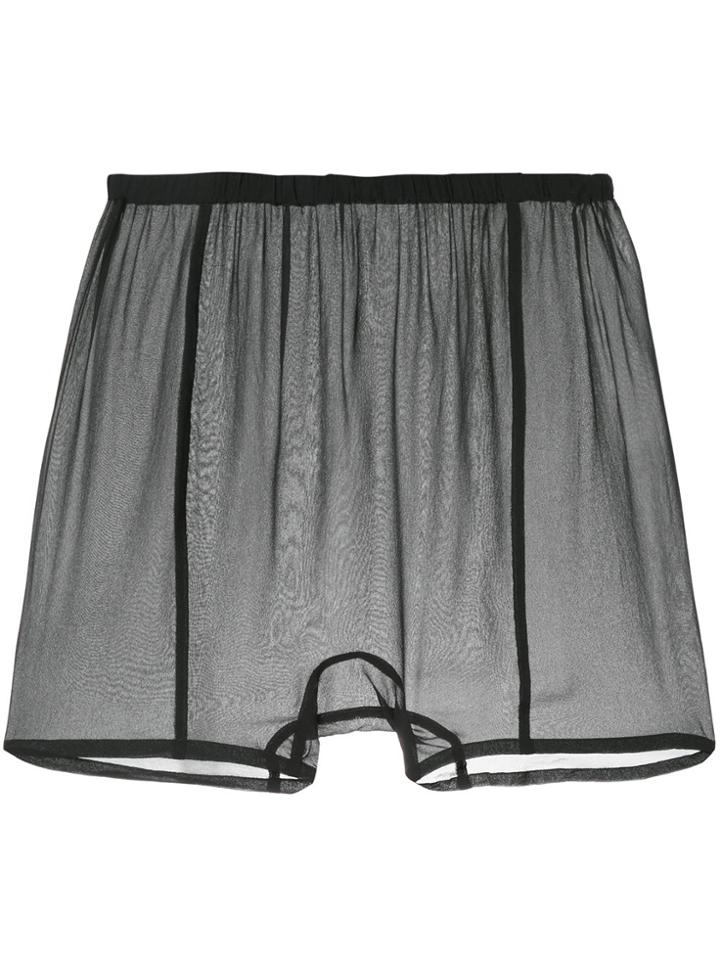Zambesi Sheer Shorts - Black
