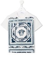 Young Versace Medusa Print T-shirt, Boy's, Size: 6 Yrs, White