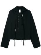 Damir Doma Hooded Jacket, Men's, Black, Cotton/polyamide/wool