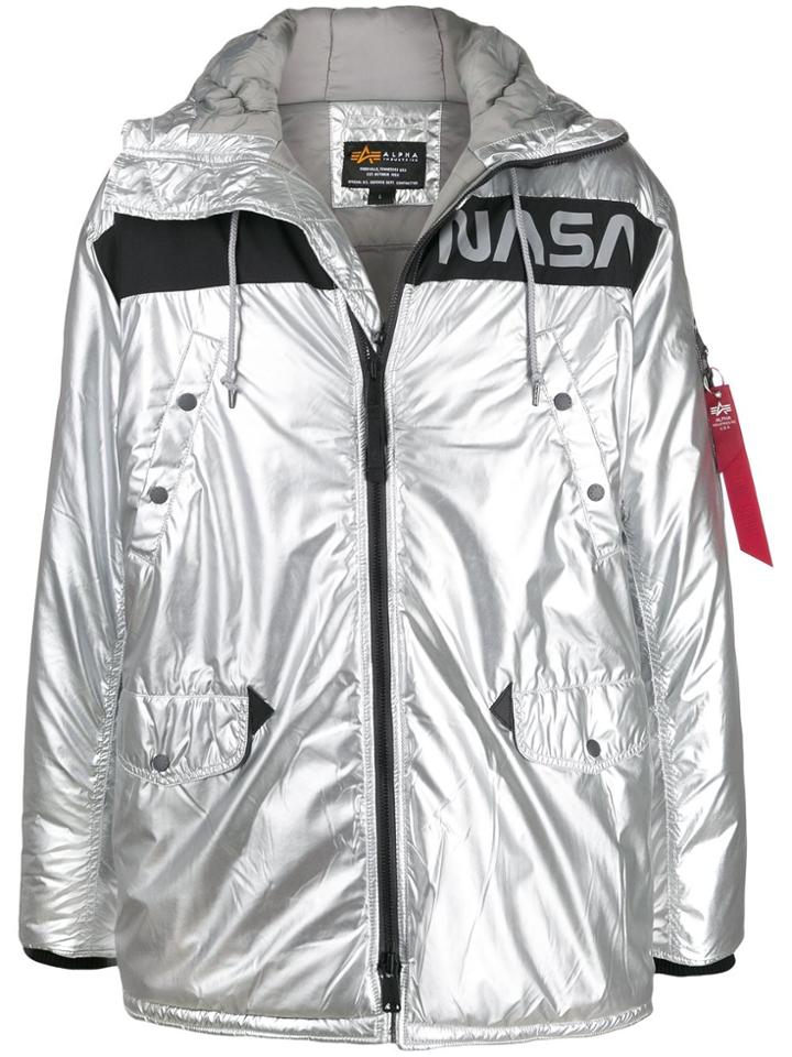 Alpha Industries N-3b Nasa Metallic Jacket - Silver