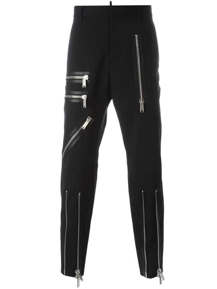 Dsquared2 Zip Detail Bondage Trousers