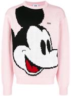 Gcds Mickey Mouse Intarsia Jumper - Pink & Purple