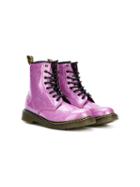Dr. Martens Kids Glitter Lace-up Boots - Pink