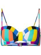 Diane Von Furstenberg Harper Stripe Bikini Bralette - Multicolour