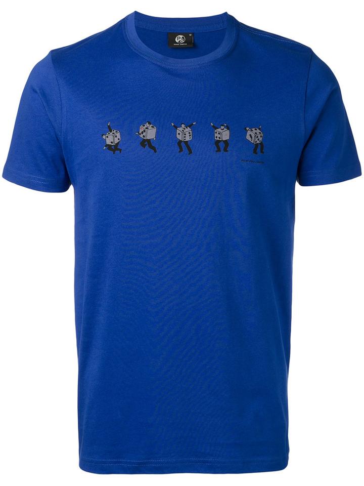 Ps By Paul Smith - Printed T-shirt - Men - Cotton - M, Blue, Cotton