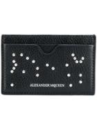 Alexander Mcqueen Studded Skull Card Holder - Black