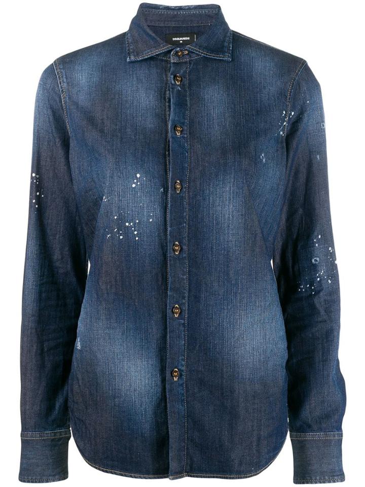 Dsquared2 Faded Denim Shirt - Blue