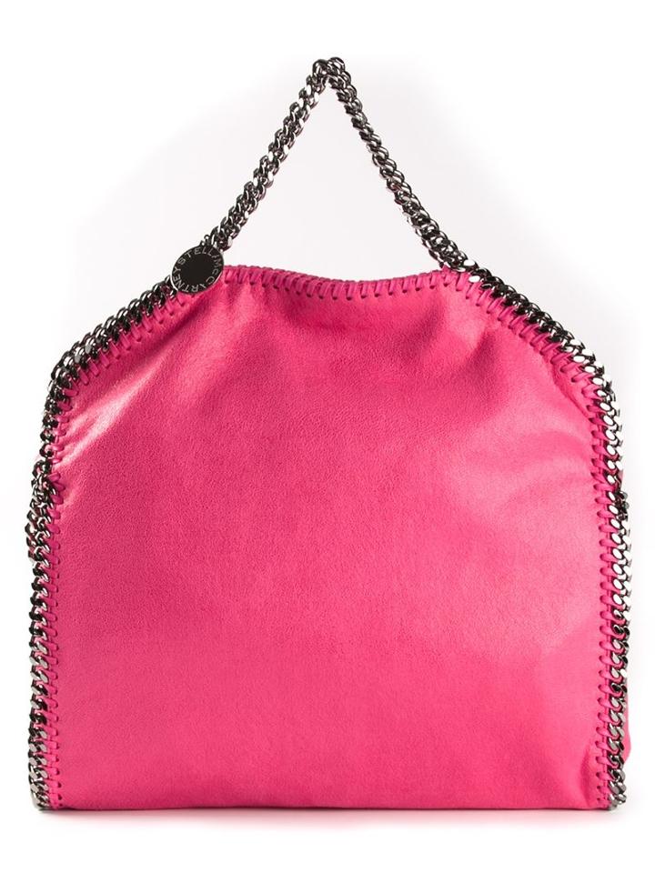 Stella Mccartney 'falabella' Tote, Women's, Pink/purple, Polyester
