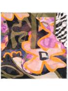 Luisa Cerano Abstract Print Scarf - Orange