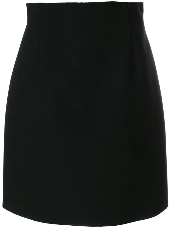 Msgm High Rise Mini Skirt - Black