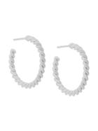 Isabel Lennse Twisted Loop Earrings - Silver