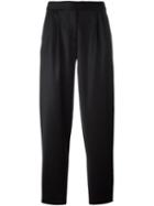Boutique Moschino Cropped Trousers, Women's, Size: 40, Black, Virgin Wool/rayon
