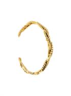 Aurelie Bidermann Wheat Open Bracelet, Women's, Metallic, 18kt Gold Plated Brass