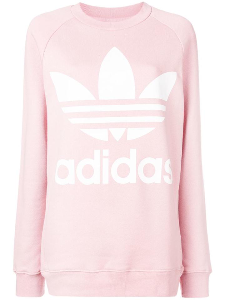 Adidas Logo Print Sweatshirt - Pink & Purple