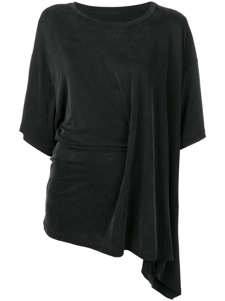 Mm6 Maison Margiela Ruffled Top - Black