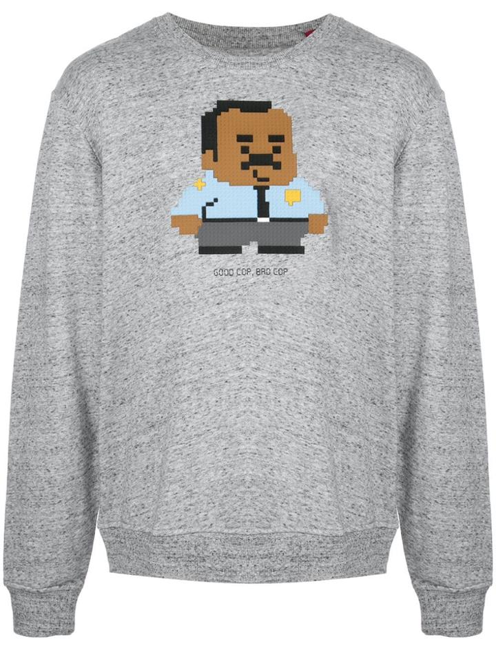 Mostly Heard Rarely Seen 8-bit Good Cop Bad Cop Sweatshirt - Grey