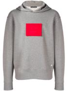 Acne Studios Face Patch Hoodie - Grey