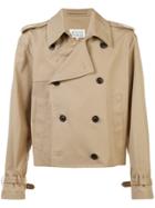 Maison Margiela Double-breasted Trench Jacket - Nude & Neutrals