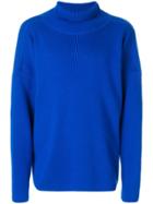 Ami Alexandre Mattiussi Oversized Turtleneck Sweater - Blue
