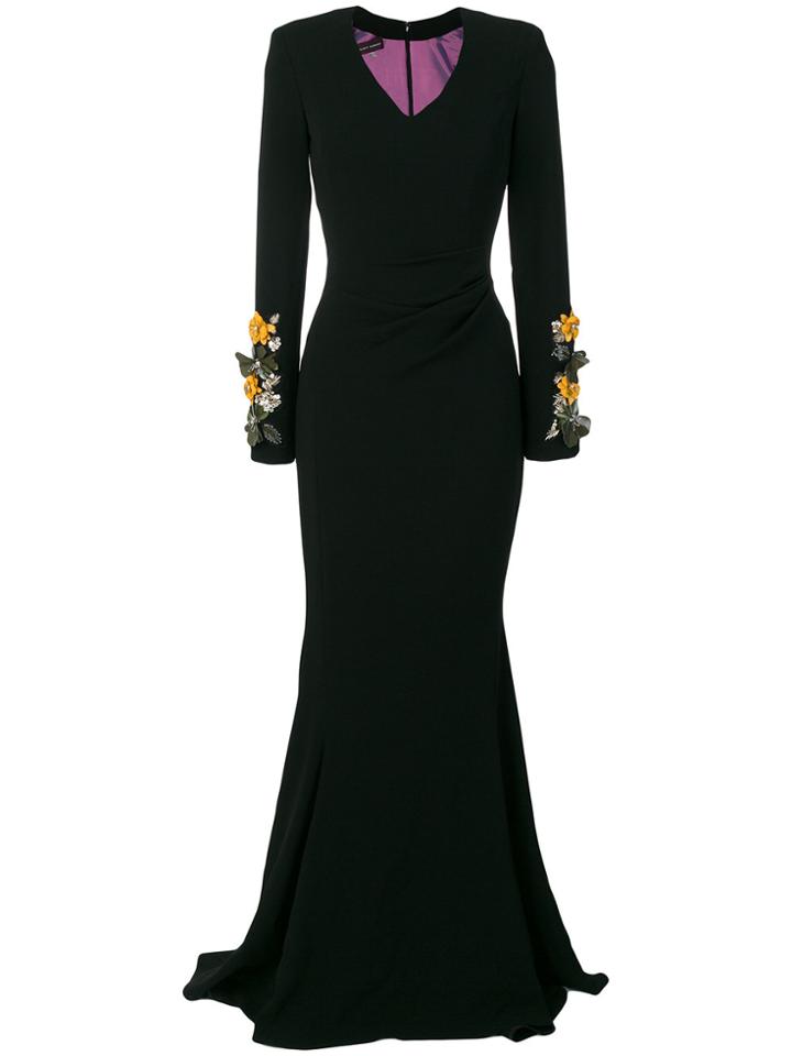 Talbot Runhof Posto1 Dress - Black