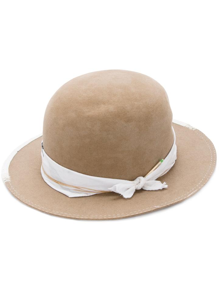 Nick Fouquet Bandana Detail Hat - Brown