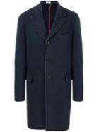 Boglioli Single Breasted Coat, Men's, Size: 52, Blue, Cupro/wool