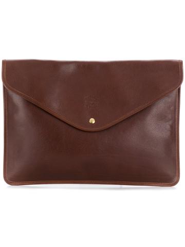 Il Bisonte Envelope Clutch - Brown