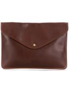 Il Bisonte Envelope Clutch - Brown