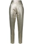 Philosophy Di Lorenzo Serafini Space High-waisted Trousers - Metallic