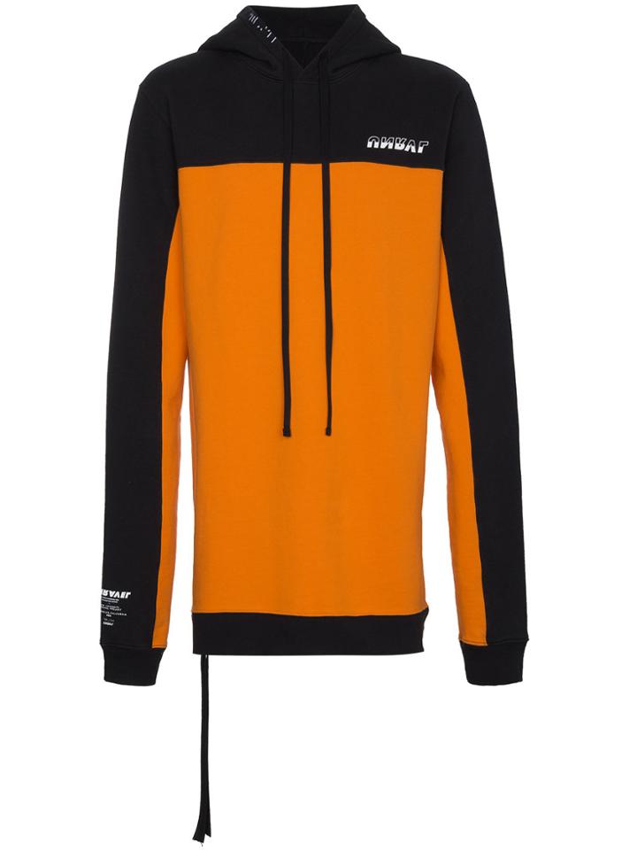 Unravel Project Terry Bicolour Hoodie - Yellow & Orange