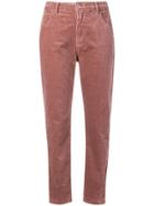 Closed Corduroy Cropped Trousers - Pink