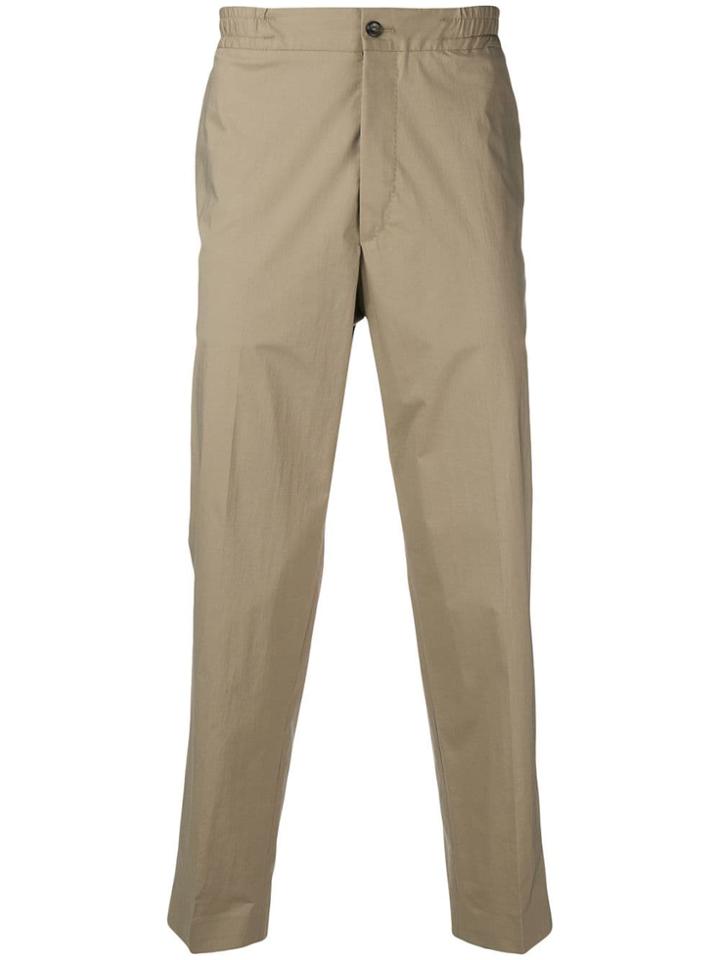 Pt01 Elasticated Waistband Trousers - Neutrals