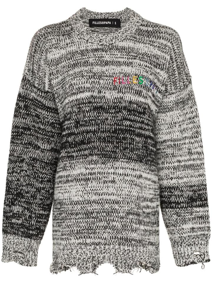 Filles A Papa West Oversized Sweater - Black
