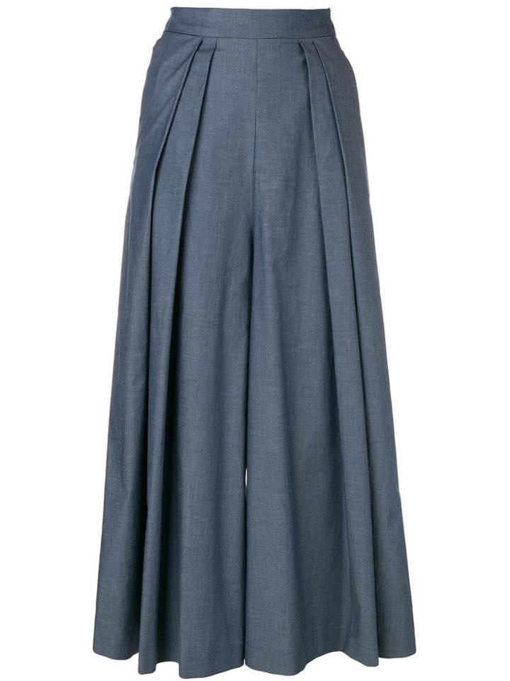 Antonio Marras Cropped Palazzo Pants - Blue