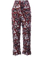 Chloé Frayed Printed Trousers