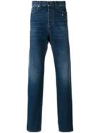 Saint Laurent Star Studded Straight Jeans - Blue