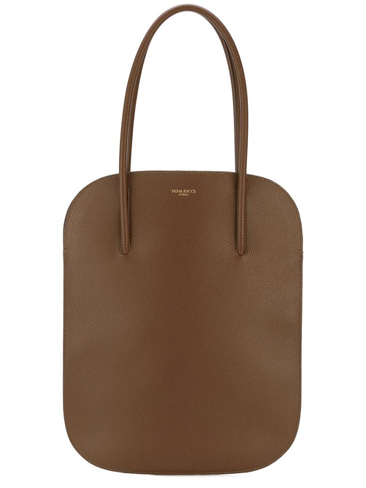 Nina Ricci - Flat Tote Bag - Women - Calf Leather - One Size, Brown, Calf Leather