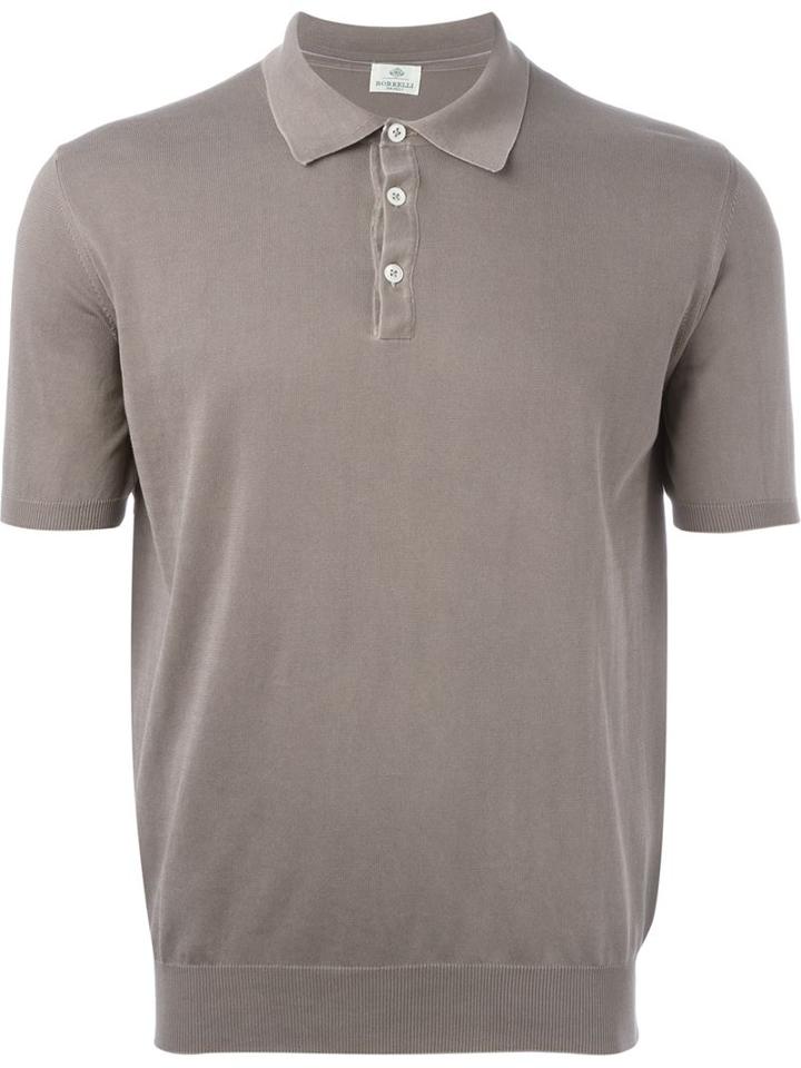 Borrelli Cuffed Sleeve Polo Shirt