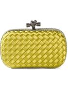 Bottega Veneta Knot Box Clutch, Women's, Green, Rayon