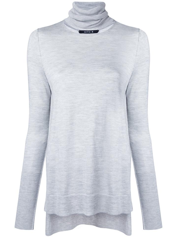 Kitx - Keepers Polo Knit - Women - Silk/cashmere - M, Grey, Silk/cashmere