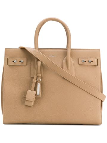 Saint Laurent Sac Du Jour Tote - Nude & Neutrals