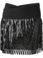 Jay Ahr Cut-out Detail Mini Skirt, Women's, Size: 34, Black, Polyester