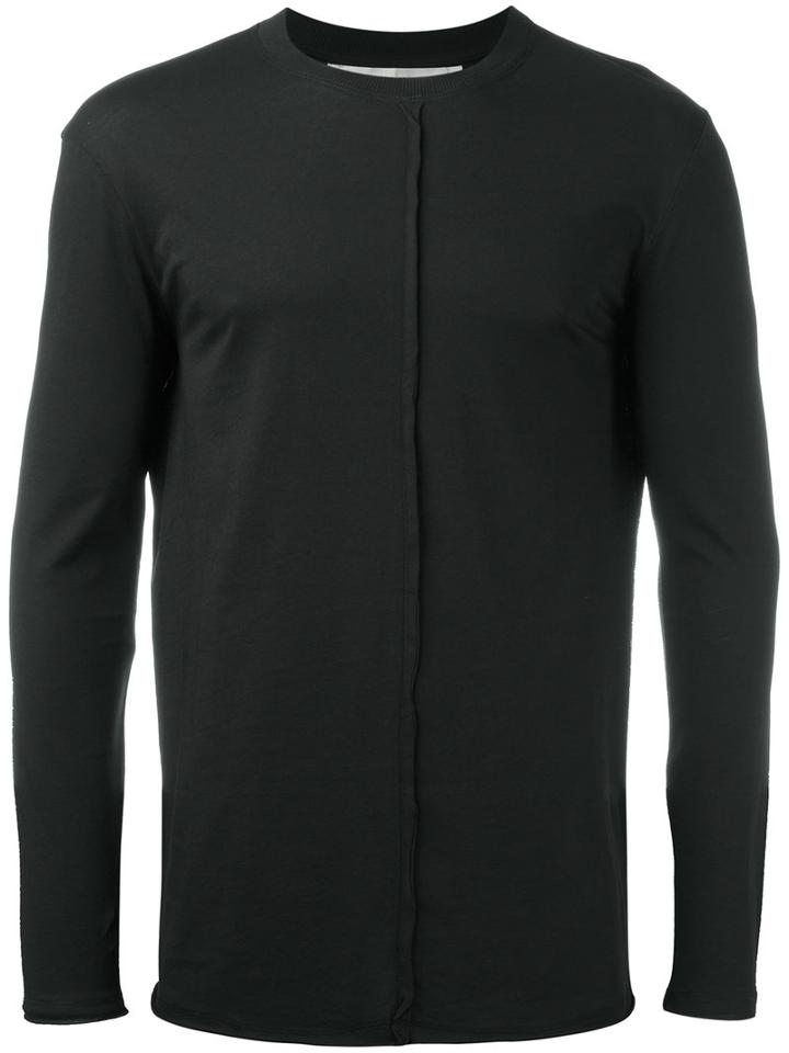 Damir Doma Open Seam Shirt, Men's, Size: Large, Black, Cotton