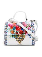 Dolce & Gabbana Kids - Floral Print Flap Shoulder Bag - Kids - Calf Leather - One Size, White